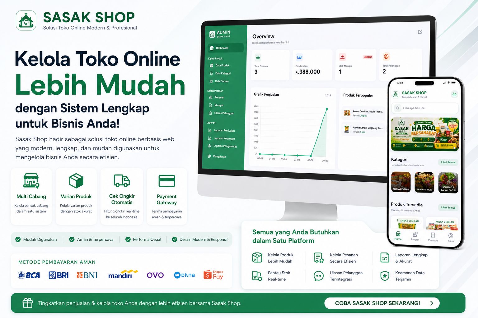 TOKO ONLINE MULTI CABANG BERBASIS WEB